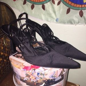 Mia pointed toe tie up heels